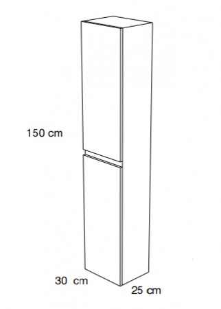 Colonne de rangement Muriel 1ou 2 portes