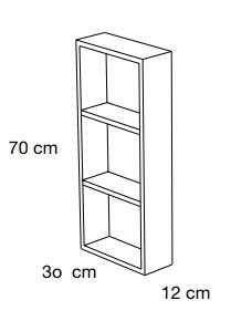 Etagère ouverte Muriel 3 espaces