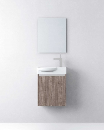 Meuble de salle de bains Lave Mains MINI Bois foncé