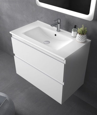 Meuble de salle de bains LUNA - 120cm - 2 Tiroirs avec DOUBLE vasque PLUS