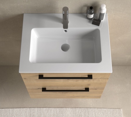 Meuble de salle de bains LUNA - 60cm - 2 Tiroirs