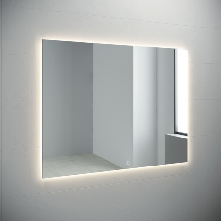 Miroir salle de bains lisse avec éclairage leds